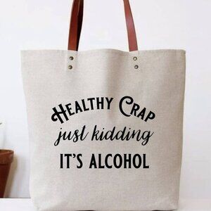 Zipper Close Tote Bag